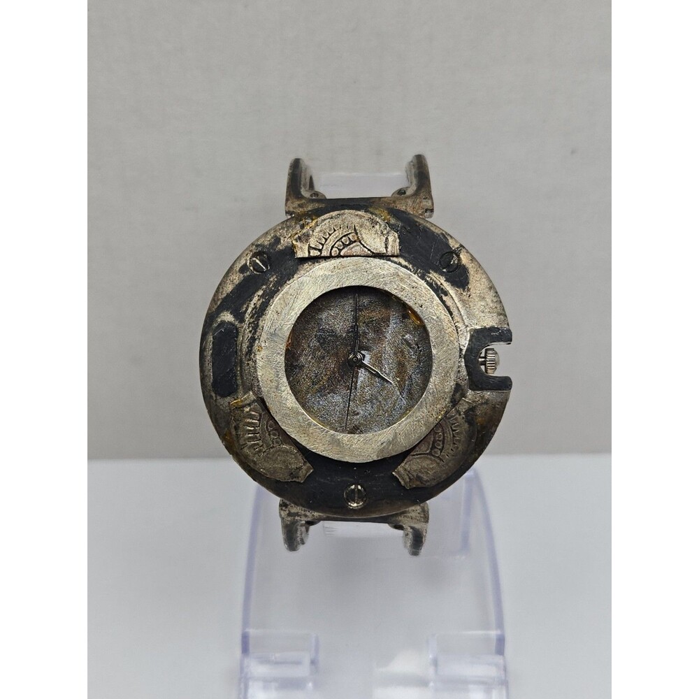Vintage Robokid Steampunk Grunge Tooled Futuristic Watch Unique Rare New Battery
